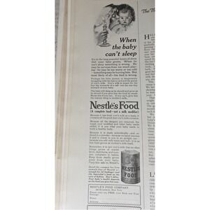 1916 Nestles Food Advertising Print Baby Nutrition Health History